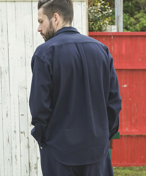 MR.OLIVE / PEACHSKIN STRETCH GABARDINE / CPO SHIRT / ミスターオリーブ ピーチスキンストレッチギャバジン CPOシャツ